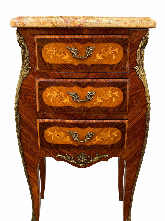 Comodini Luigi XV con intarsi floreali – Wood (photo 6 of 11)