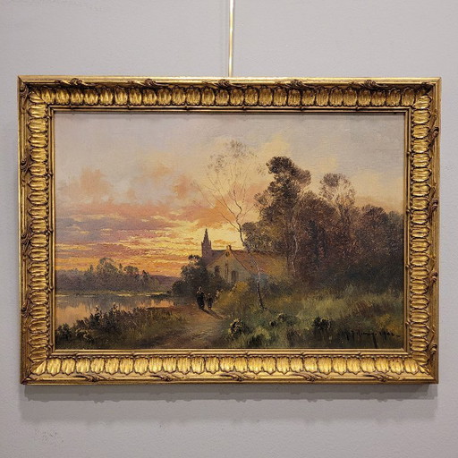 “Paisaje rural”, M. Juliany, p. s. XX – Francia