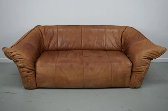 Image 1 of Canapé Andes en cuir cognac par Gerard van den Berg pour Montis, 1970