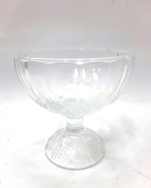Vintage sundae, candy glass bowl on stand