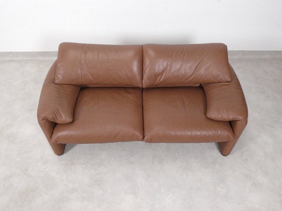 Image 1 of Conjunto Cassina Maralunga 2 plazas en piel mocca