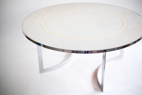 Image 1 of Round vintage mosaic table