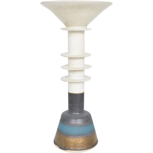 Poterie vintage en grès "pagoda pot" d'Alan Ashpool, Angleterre, années 1970