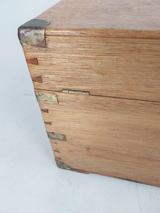 Image 1 of 1 cofre de campaña kamferhouten / kist c.a. 1870.