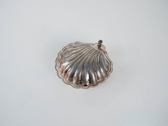 Image 1 of Metal shell-shaped box, Italian design, 1960s, made in Italy