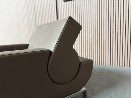 Leolux B Flat Poltrona Pelle Marrone PULITA – Poltrone (photo 3 of 10)
