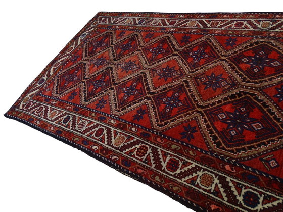 Image 1 of Halb-antiker Afshar – 265 x 165 cm – handgeknüpfter Perserteppich