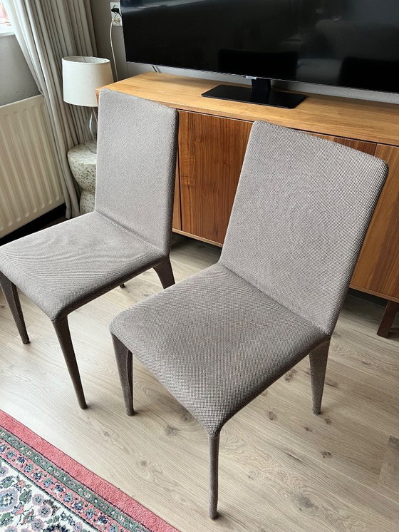 Image 1 of 2 sedie da pranzo Bonaldo - beige/crema