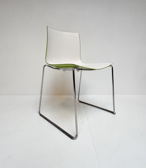 Image 1 of Set of 4 Katifa design chairs by Arper, after 2000