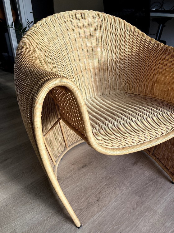 Image 1 of Vintage rotan stoel "King Tubby" van Miki Astori