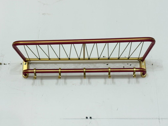 Image 1 of Design uit het midden van de vorige eeuw / stijlvolle wandkapstok / jaren 60 / vintage kledingstandaard