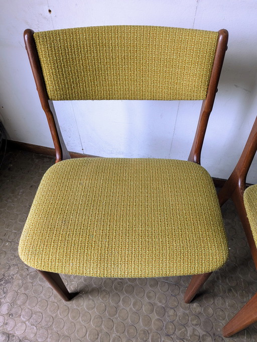 4 chaises de salle à manger vintage, Danemark, 1960S