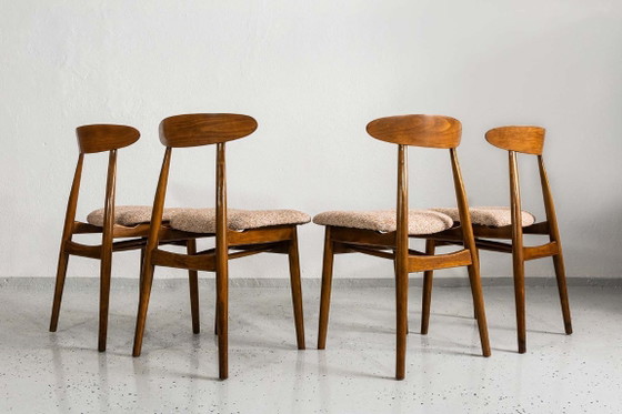 Vintage eetkamerstoelen van ZFM, jaren 60, set van 4 – Wood (photo 4 of 18)
