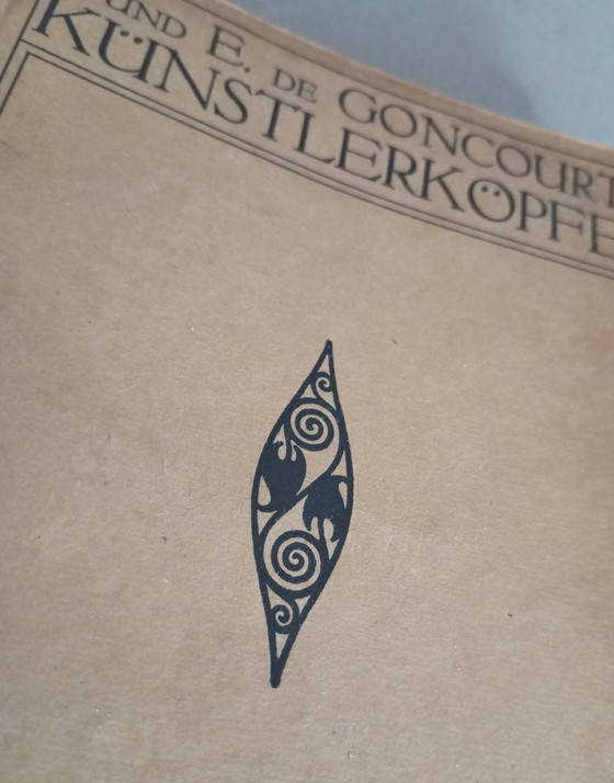 Image 1 of Los hermanos Goncourt - Künstler Köpfe, portada de Josef Hoffmann, 1910 Verlag Brüder Rosenbaum, Viena