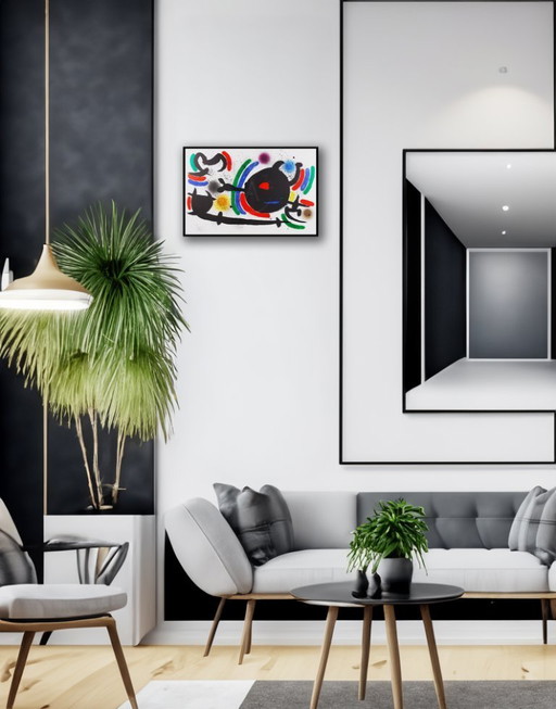 Miró, Joan - Litografia Original X - Wvz: Mourlot 866 - Kleurenlitho