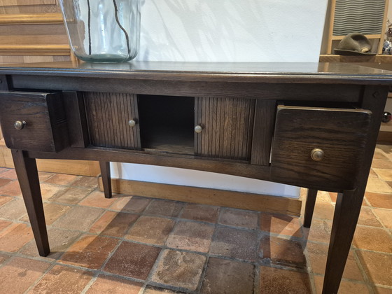 Image 1 of Klassieke console tafel, sidetable,  tv meubel, vol hout