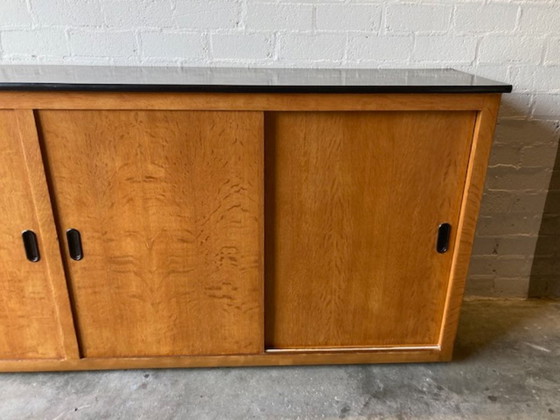 Image 1 of Vintage school cupboard sliding door cupboard dresser XL