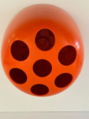 Dedalo Emma Gismondi Schweinberger Umbrella Stand for Artemide 1966 ABS Orange Space Age