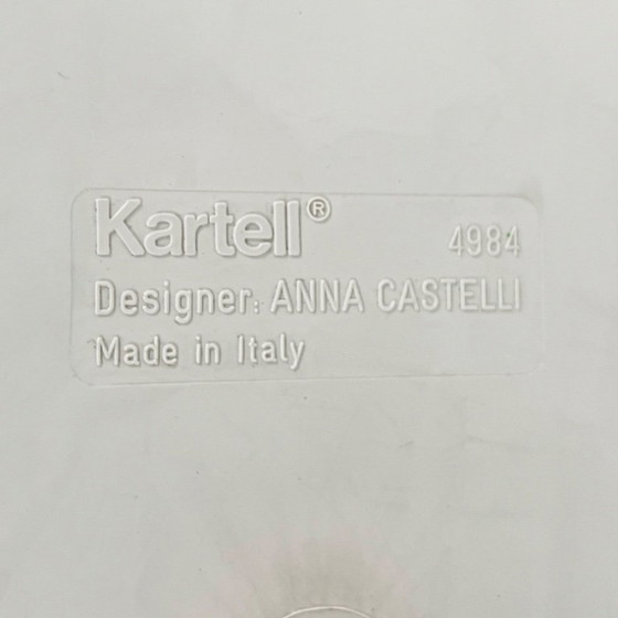 Image 1 of Cesto de ropa blanco de Anna Castelli para Kartell, años 70