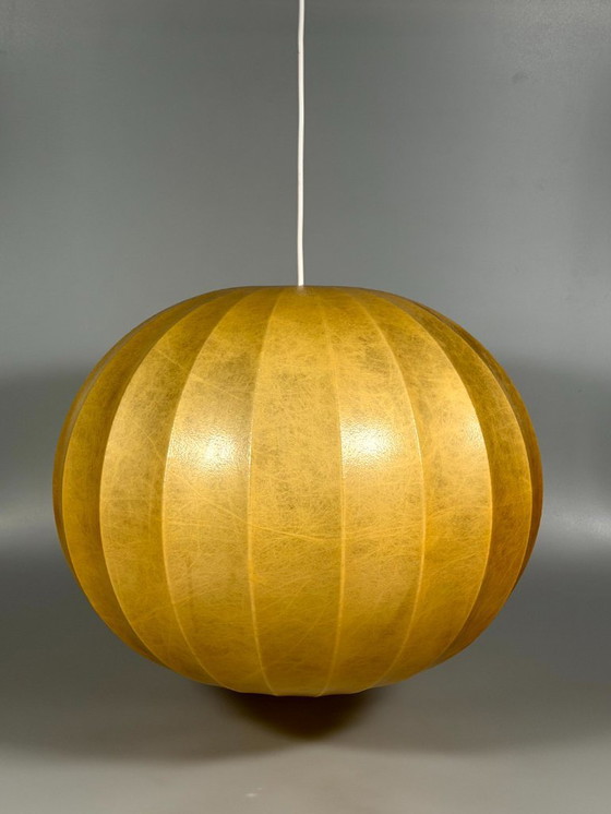 Image 1 of Lampada da soffitto anni '60/'70, lampada a globo "Moon", Goldkant Leuchten Cocoon Design