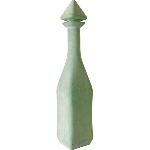 Dekorative Vintage-Glasflasche, Italien 1960er Jahre