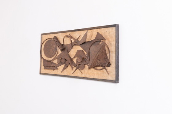 Image 1 of Brutalistische Wandskulptur von Henrik Horst, Dänemark