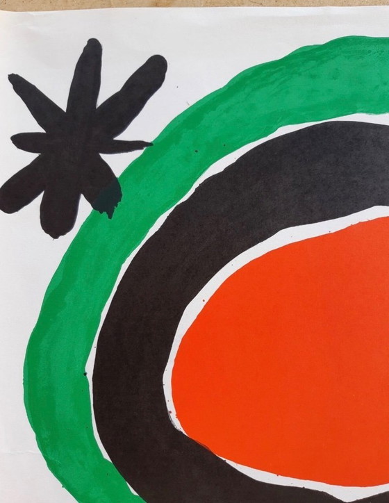 Image 1 of Vintage Mirò tentoonstellingsposter van Galerie Maeght, offset en lithografie, 1968