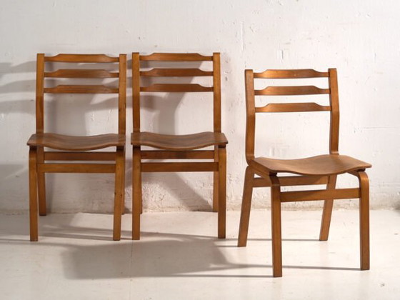Chaises anciennes en hêtre et contreplaqué moulé – Europe Centrale, circa 1960 #S3 (photo 12 of 40)