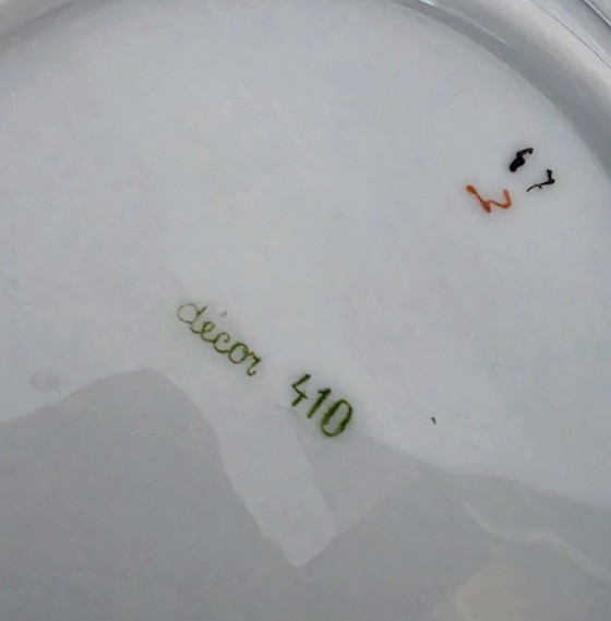 Jugendstil, Chris van der Hoef, Ciotole da colazione decoro 410, Porcellana, Verde (foto 7 di 13)