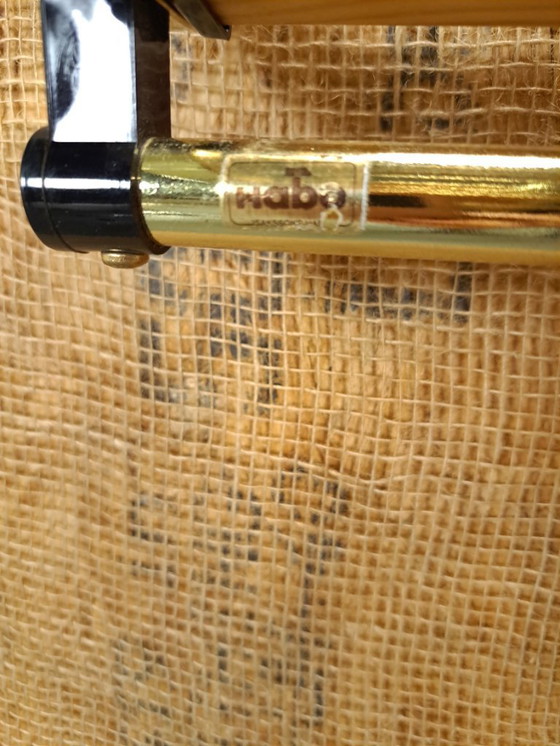 Image 1 of Porte-manteau Habo de Suède, couleur or et bois, n° 15