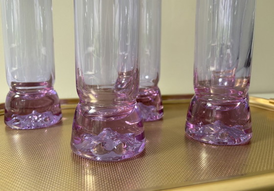 Image 1 of 5x Alexandrite glazen, verkleuren bij licht.