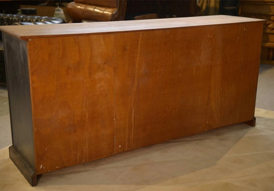 Schieferfarbenes Sideboard 1960er Jahre – Aufbewahrungsschrank, Holz, Vintage (photo 12 of 12)