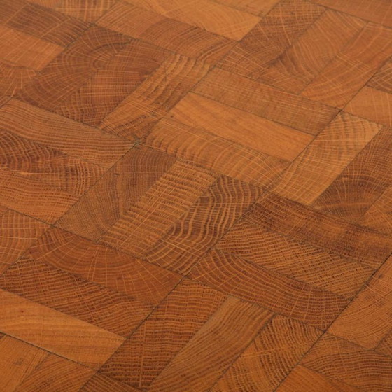 Image 1 of Rechthoekige eettafel met staand houten blad, 1980