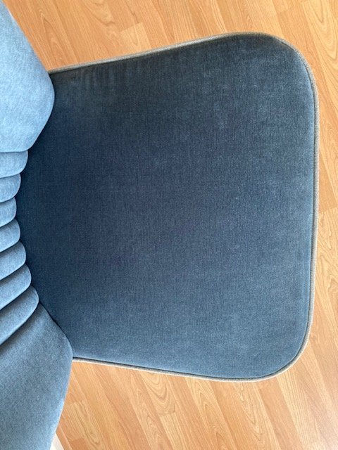 Image 1 of Chaise longue 'Smoker' bleu-gris Dutchbone