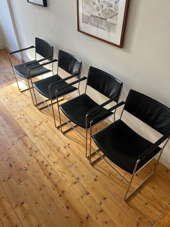 4 sillas Arnold Merckx DLA/DSA para Arco – Sillas de comedor, Leather, Metal (photo 10 of 10)