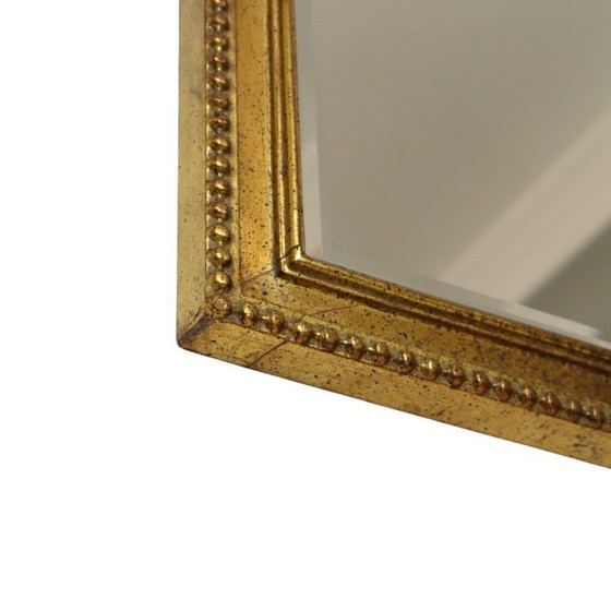 Image 1 of Vintage Gouden Deknudt Spiegel Facetgeslepen 78cm