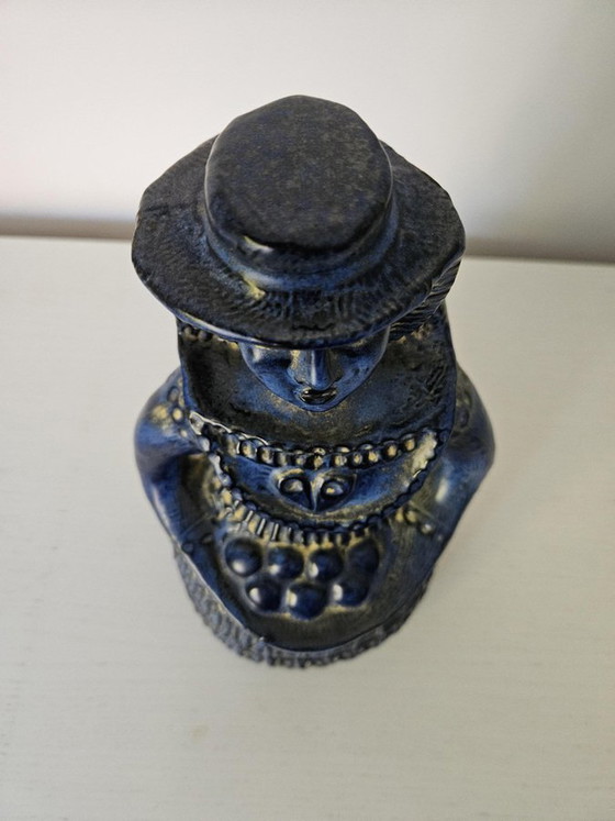 Blaue Frau mit Obstkorb Figur von Bay Keramik, Deutschland, 1960er Jahre – Dekorative Objekte, Ceramic (photo 8 of 13)
