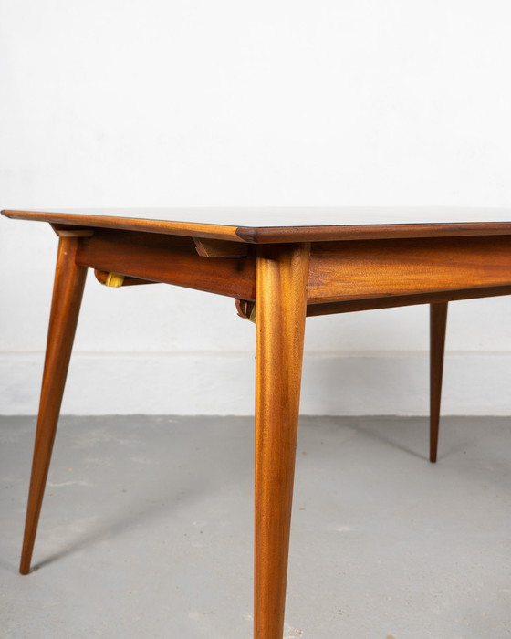 Image 1 of Mid Century Scandinavian Dining Table Made Of Teak