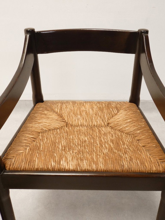 Sillas Cassina Carimate - ratán marrón – Sillas de comedor, Wicker, Vintage (photo 22 of 29)
