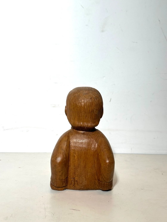 Escultura de madera tallada "Joris Minne" (photo 3 of 4)