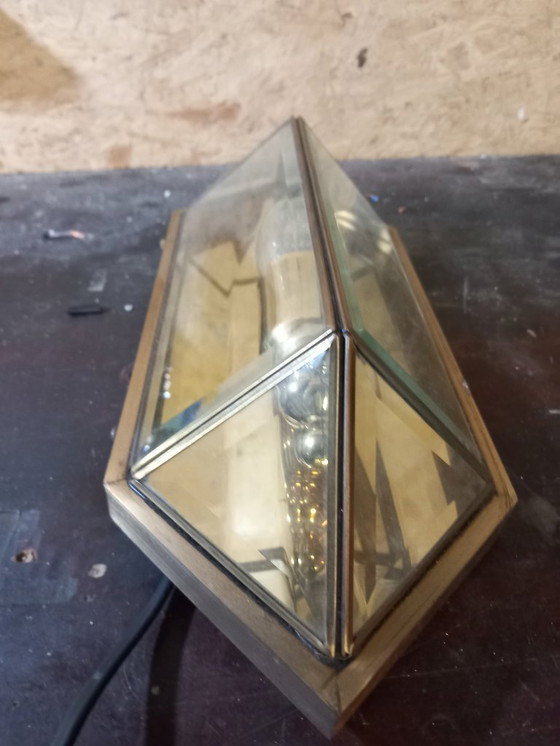 Image 1 of Deknudt Wandleuchte aus Glas und Messing