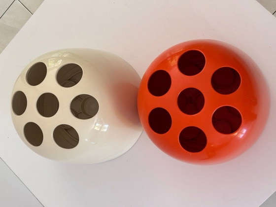 Image 1 of Dedalo paraplubak van Emma Gismondi Schweinberger voor Artemide, 1966, wit ABS, ruimtetijdperk