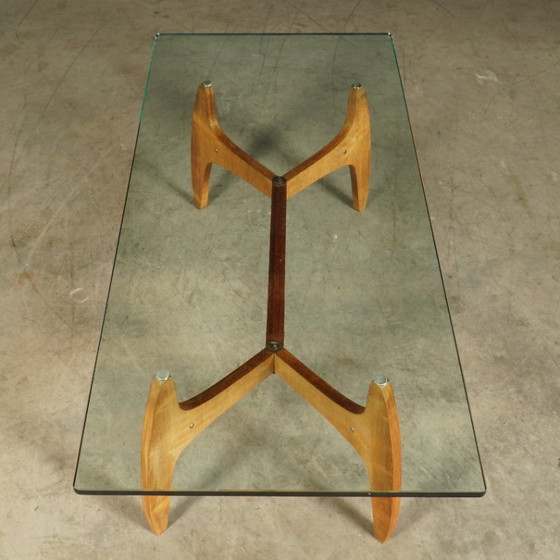 Table basse style années 60 – Bois et verre – Tables basses, Glass, Wood (photo 16 of 16)
