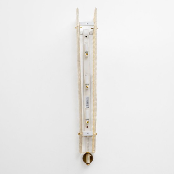 Image 1 of Paire d'appliques murales Graniglia dorées en laiton et verre de Murano de style Art déco