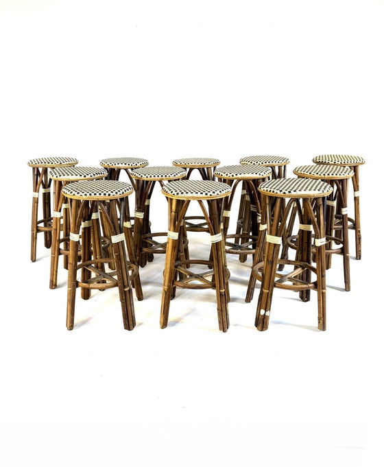 Image 1 of 12 tabourets de bistrot français vintage des années 80