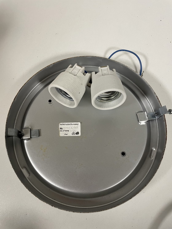 Image 1 of Lampada da soffitto/parete con vetro a bolle di Hustadt Leuchten, 1950