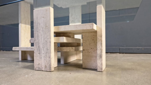 Table basse vintage de Willy Ballez, années 1970