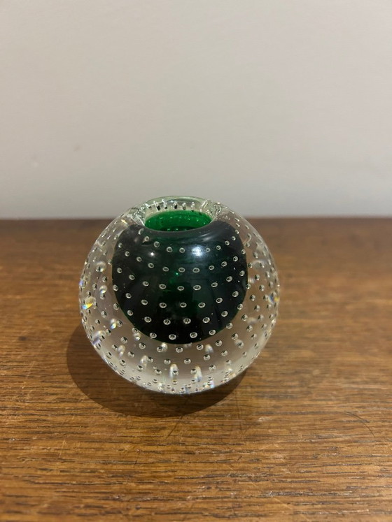 Image 1 of Murano bubbelkristallen kandelaar