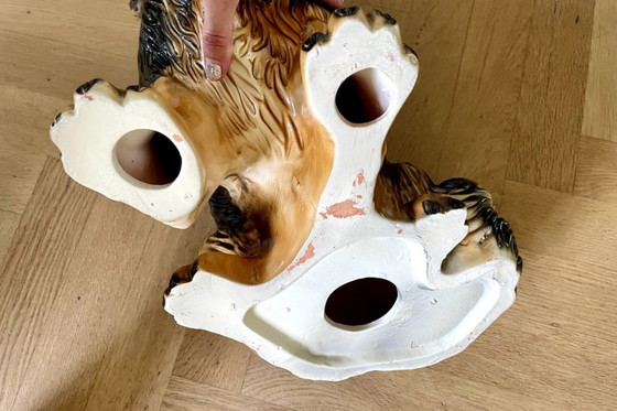 Image 1 of Cane King Charles in ceramica