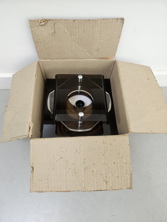 Vintage Herda Space Age Wall light in original box – Plastic, Metal (photo 11 of 13)